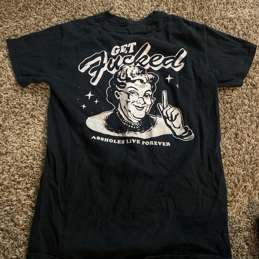 Black Graphic Short Sleeve Tee